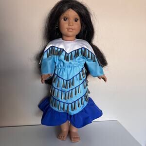 Pleasant Company American Girl Doll Josefina Doll and Kaya's Blue Jingle Dress